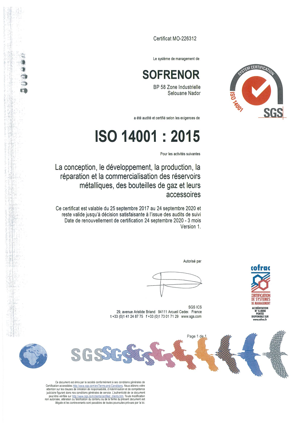 ISO 14001 : 2015